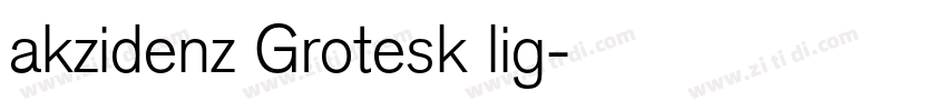 akzidenz Grotesk lig字体转换